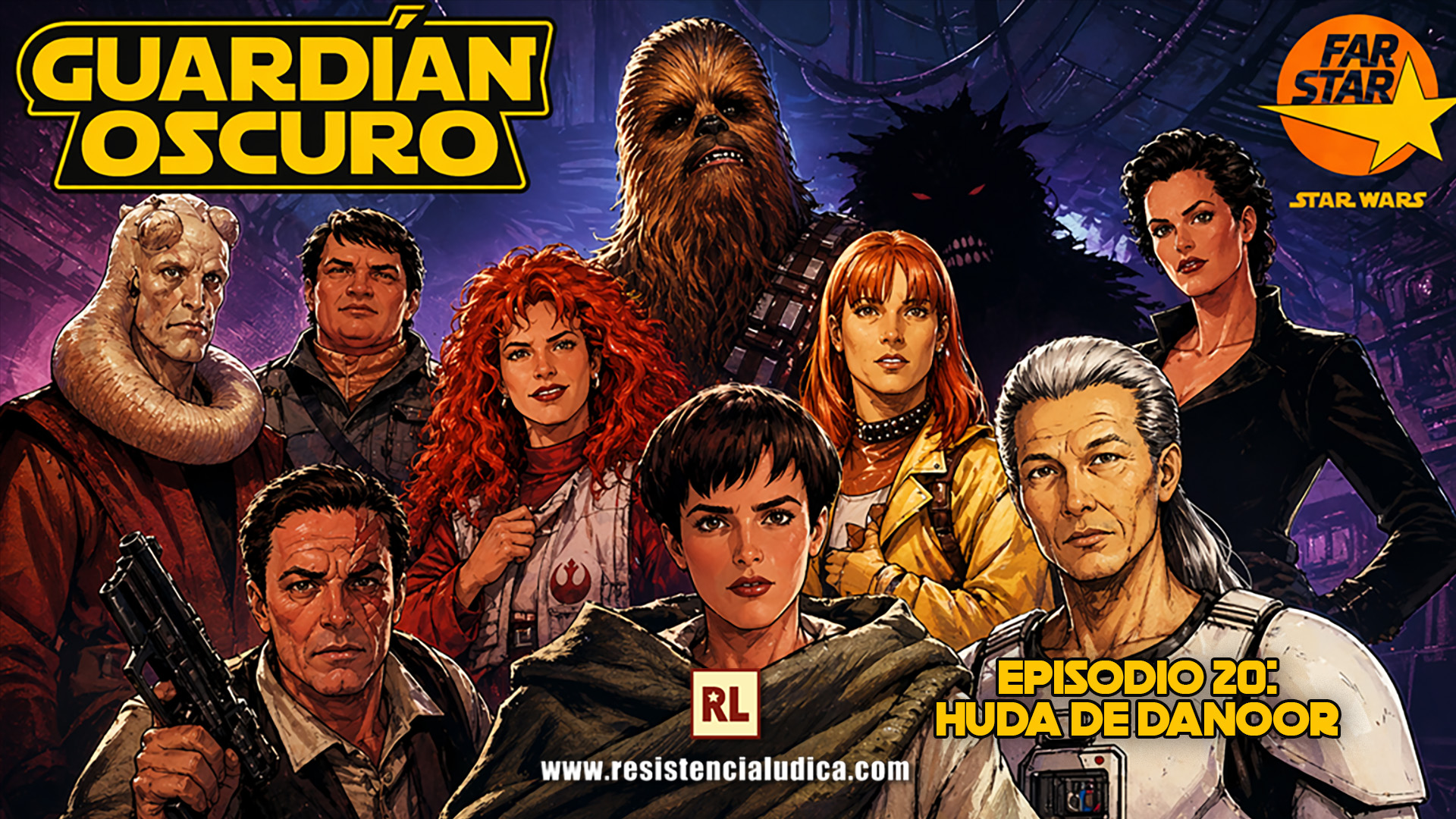 🚀 El Guardián Oscuro. Episodio 20: Huída de Danoor (Star Wars D6 Redux)